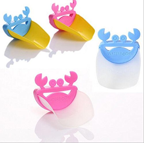 3 Stück Wasserhahn Extender Waschtischarmatur für Kinder Baby Hände waschen Badezimmer zufallige Cartoon Design (Zufällig Farbe)