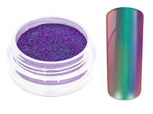 Nailart MIRROR CHROME FLIP FLOP Pigment Puder - CALYPSO - Nageldesign Spiegel Effekt Powder - Nail Glitzer Glitter Pulver Mirror Metallic - Nail Dekoration Nagelkunst Naildesign