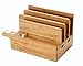 Price comparison product image iCozzier® Bamboo Watch Stand Universal Multi-device Charging Station and Cord Organizer Stand Dock for Apple Watch, iPhone, iPad, MacBook Air, Samsung Note, Nexus, Samsung Tab, Smartphones, Tablets & Laptops