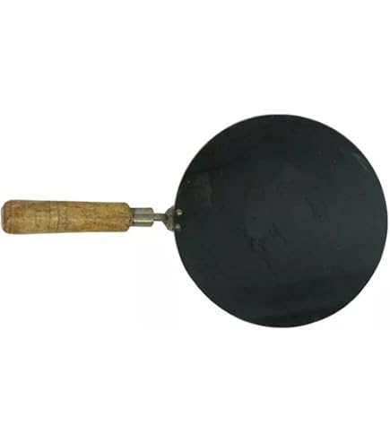 Non Stick Tawa Tava Crepe Pancake Pan Dosa Chapati Roti Concave Bakelite Handle