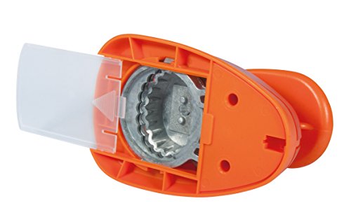 Rayher Motivstanzer Oval mit Zierrand ø 5,08cm, 2 Zoll, geeignet für Papier/Karton bis zu 200g/m² - 3