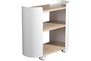 GELCO DESIGN desserte Oblong Spot métal Blanc à roulettes