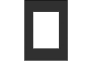 DEHA DESIGN DEHA Picture Mount Black A4, 21x29.7cm to fit Image Size 13x18cm, Acid-Free Protective Photo Mount - Black