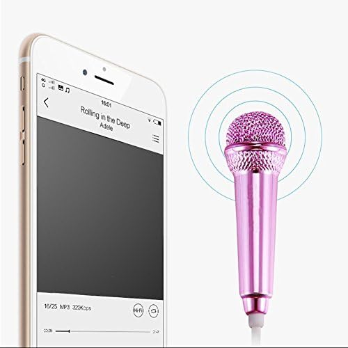 GORDESC Mini 3.5mm Condenser Microphone For Phone Computer Karaoke Handheld Small Recorder For cellphone Wired karaoke
