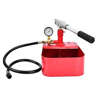 dooti Pressure Testing Hand Pump, Durable Practical 1000PSI Pipe Pressure Testing Tool, 7MPa High Quality for Construction Shipbuilding Plumbing Chemical Industry