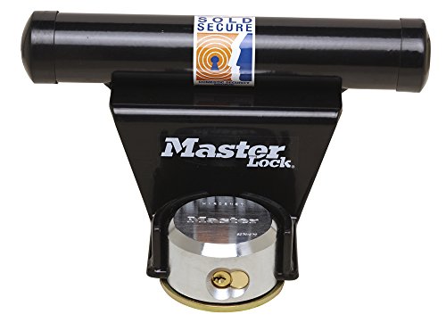 Master Lock 1488EURDAT Barre de sécurité pour porte de garage basculante avec serrure à clé (antivol pour porte de garage)