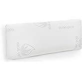 Aitsse - Memory foam pillow core 100% viscoelastic (90 cm Visco) | Aloe Vera removable cover, ergonomic, anti-bacteria, therm