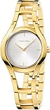Calvin Klein Damen Analog Quarz Uhr mit Edelstahl Armband K6R23526