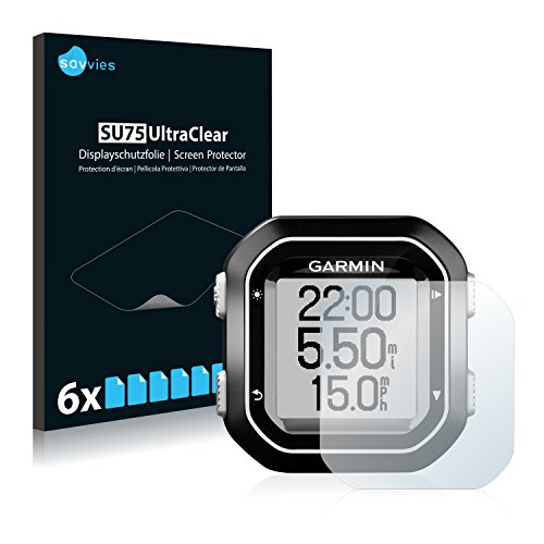 Book's Cover of6x Savvies Film Protection pour Garmin Edge 25 Protection écran Film Protecteur Transparent