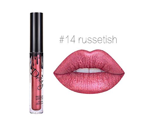Demarcation Lip Gloss Beauty Waterproof Liquid Lipstick Lip Gloss Durable Long Lasting Matte 16PCS Kombination - 7