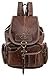 Produktbild Four Seasons Vintage Handgefertigte Vintage Style Rucksack Universität Tasche,DarkBrown-OneSize