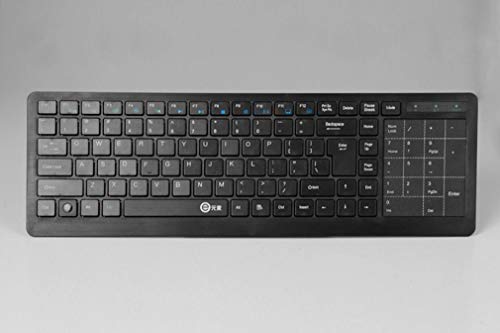 Preisvergleich Produktbild Exing Tastatur Wireless Touch Tastatur Smart TV Wireless Tastatur Multifunktions Trackpad Schwarz Weiß (Farbe : Schwarz)