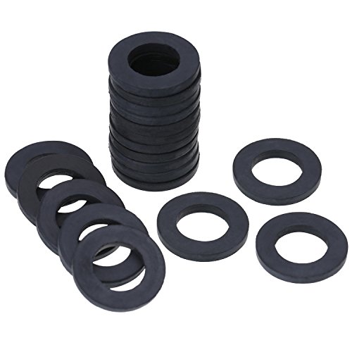 Hotop Duschschlauch Unterlegscheiben Gummi Unterlegscheiben Dichtungen für Dusche Kopf und Schlauch, 20 Packung - 2