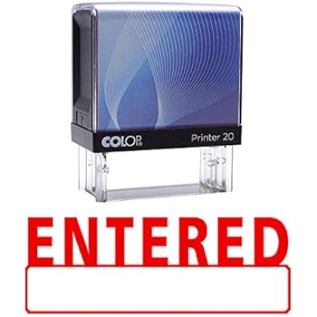 Entered Stamp: Amazon.co.uk: Office Products