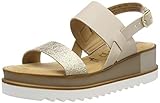 auffällige Plateausohle Tamaris Damen 1-1-28226-22 Riemchensandalen, Beige (Taupe/Gold 397), 41 EU