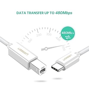 UGREEN Cable Impresora, Cable USB Tipo C a Tipo B 2.0 (Thunderbolt 3  Compatible) para Macbook Pro 2019 2018 2017… | CABLESCONECTAR.COM