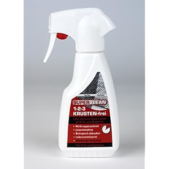 Grill Und Backofenreiniger 1 2 3 Krustenfrei 250 Ml Spray Wirkungsvoll Und Schonend Lst Eingebranntes Und Hrteste Verkrustungen Im Backofen Und Der Glasinnenseite Des Ofens Vom Backblech Und Grillgitt