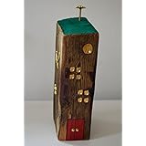 Verziertes Holzhaus - Unikat - maritim - aus alten Balken