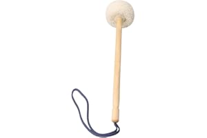 BQLZR 1.6x36cm Beige Gong Mallet Wooden Core with Velvet Head Mallet Gong Accessories for Gong