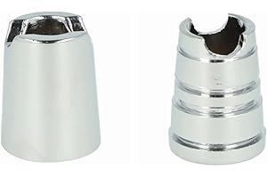 LK TREND & STYLE Glutkiller CHROM für sauber Aschenbecher und Hände (Konisch glatt + Konisch Rille = 2 Glutkiller)
