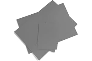 Pizens Linoldruck Platte 4 Stück, Grau Linolplatten für Linolschnitt, Linoleum Print Set für Stempel, Bastel und Druckprojekte (A4+A6)