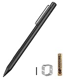 MoKo Stylet Surface, Stylo Capacitif de Sensibilité de Haute Précision, Stylo en Métal pour des Comprimés d'écran Tactile pour Surface Pro 3 / Pro 4 / Pro 2017, Surface Book, Surface go, Noir