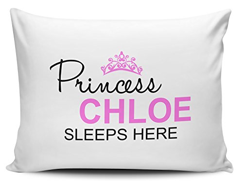 Personalised Princess Any Name Sleeps Here Pillow Case