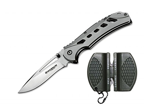 Preisvergleich Produktbild SET: Böker Magnum Graymen Taschenmesser + G8DS® Messerschärfer