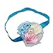 Culater® 1PC Lovely Baby Girls Hair Band Rose Pearl Diamond Lace Baby Headband (Blue)