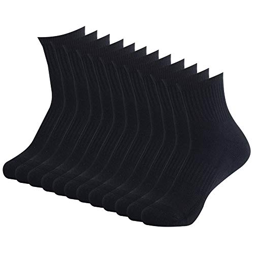 BONANGEL Chausette Hommes Lot Coton,Chaussettes de sport, Athlète Chausette, Bas de Sport, Confortables,Respirantes