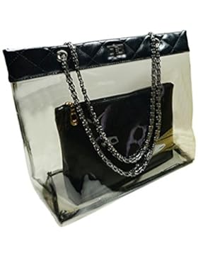 Zicac Damen Taschen Fashion-Stil 2-Taschen Schultertasche+Handtasche Wasserdicht Taschen