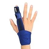 ferula para dedo medio mano 🌈 CONFORT SUPERIOR: El soporte de dedo está compuesto de una férula de aluminio flexible, protectora, ajustable y adaptable a la forma de tu dedo, y de un neopreno de células cerradas de mayor grado, cubierto con nailon elástico y tejido de algodón para ofrecerte una mayor comodidad.