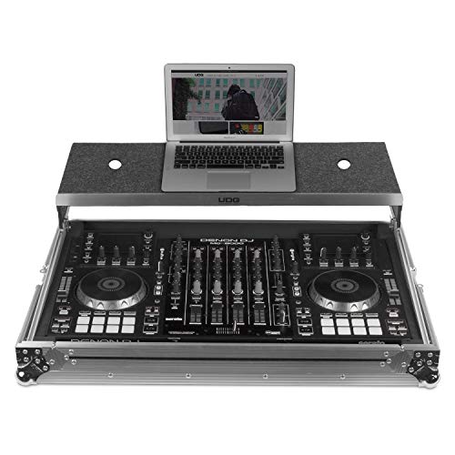 UDG FlightCase - Maletín para portátiles XXL (con espacio para la tapa), color plateado