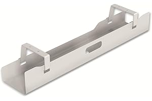 PureMounts® Soporte para cables para escritorios, organización de cables con montaje debajo del escritorio, blanco