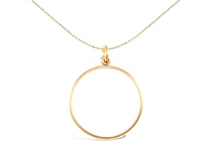 Jewelco London 9ct Yellow Gold Plain Lightweight Half Sovereign Coin Mount Pendant