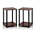 Produktbild Furinno Laptoptisch 2–99800rdc Turn-n-Tube Ende Tisch Eckregal, Set 2, Dark Cherry/schwarz
