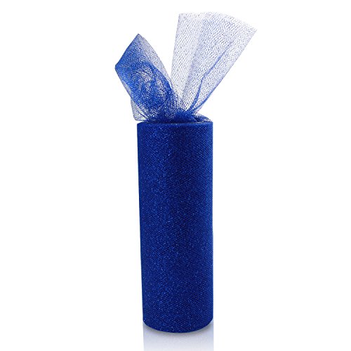 PsmGoods® Glitter Tüll Rollenspule 6 "x 25 Yards Weiche Netting Röckchen-Rock-Hochzeitsfest -Geschenk-Bogen-Fertigkeit
