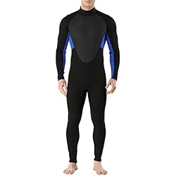 Sidiou Group Traje de buceo de 3 MM Traje de baño para hombres Traje de neopreno completo Traje húmedo a prueba de frío Traje de baño de piel para nadar Buceo de surf (2, L)