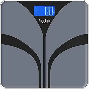 ADOFYS A-07G Digital Personal Weighing Scale with Temperature Power Display, Capacity 180kg/396lb