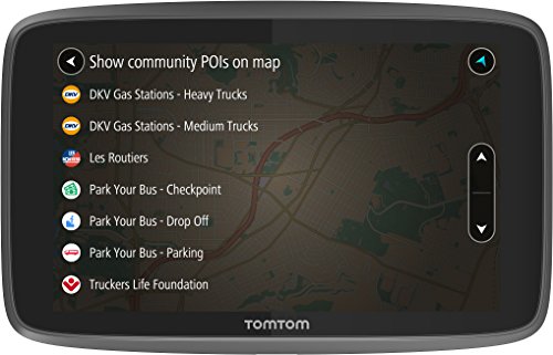 TomTom Go Professional 6250 LKW-NavigationsgerÃ¤t (6 Zoll (15,24 cm), Updates via Wi-Fi, 50.000 POIs, Smartphone Benachrichtigungen, Lebenslang Karten (Europa), Traffic und Radarkameras) schwarz