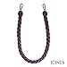 Produktbild 2 große Seil Raffhalter – Pro Paar – hb552 Monte Carlo Stoff Kabel Raffhaltern 82 cm Purple Cassis