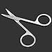 New Stainless Steel Facial Eyebrow Nose Hair Curved Tip Makeup Trimming Scissor