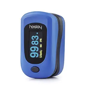 HesleyPulse Oximeter (SpO2) Blood Oxygen Saturation Monitor with Pulse Rate Measurements and Pulse Bar Graph. OLED Display
