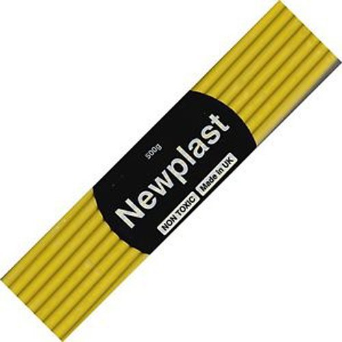 Newplast Plasticine, Bloque Amarillo de Material de Modelado (500 g)