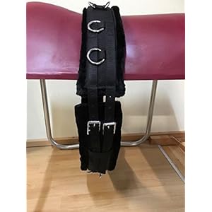 Longiergurt Soft - Warmblut - schwarz - viele Ringe