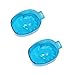 Tinksky Nail Art Soak Bowl Nail Art Manicure Care Soak Bowl Tray Polish Remover - 2pcs (Blue)