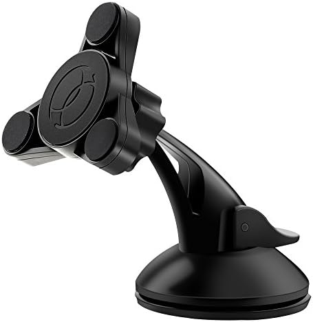 Orasant 7 Built-in Strong Magnets Dashboard Phone Holder with Reusble Suction Cup, 360 Degree Rotatable Magnetic Car Mount for iPhoneX / 8(plus) / 7(plus) / 6s / 5 / Samsung etc.