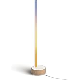 Philips Hue White & Col. Amb. Gradient Signe Oak, Masa Lambası, Ahşap G&ouml;r&uuml;n&uuml;ml&uuml;, 16 Milyon Renk, Uygulama ile Kontrol Edilebi
