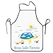 Produktbild Fashion Cool Apron Ocean Lake Tortoise Women Bib Kitchen Apron Cotton Canvas Machine Washable Cartoon Cute Art Printing