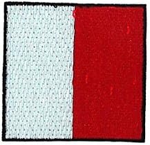 Ecusson Patch Embroidered Applique Code Backpack Maritime Signal Flag H Hotel
